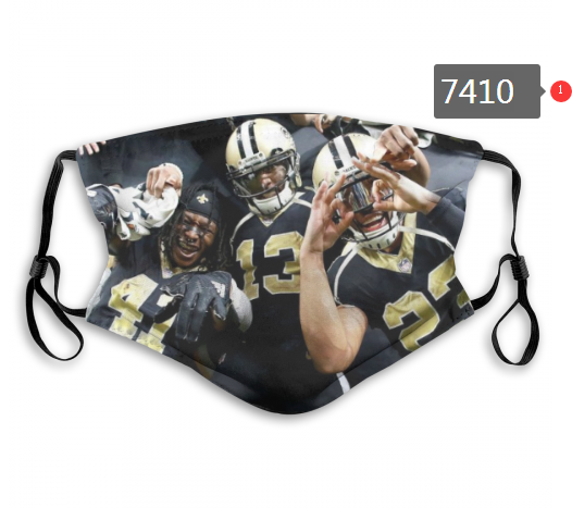 NFL 2020 New Orleans Saints #65 Dust mask with filter->nfl dust mask->Sports Accessory